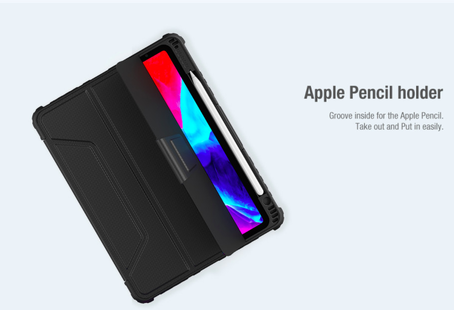 Bao da cao cấp cho iPad Pro 11 hàng chính hãng Nillkin Bumper Leather có nắp bảo vệ camera