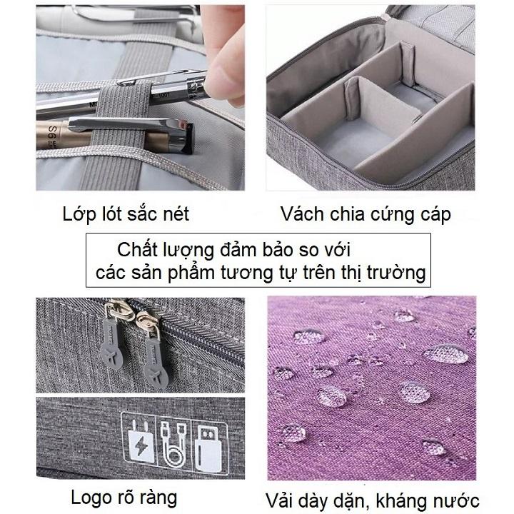 Túi Đựng Phụ Kiện Điện Thoại - Túi Công Nghệ, Mỹ Phẩm, Cáp Sạc Tai Nghe Có Quai Xách Tiện Lợi – Chống Thấm Nước