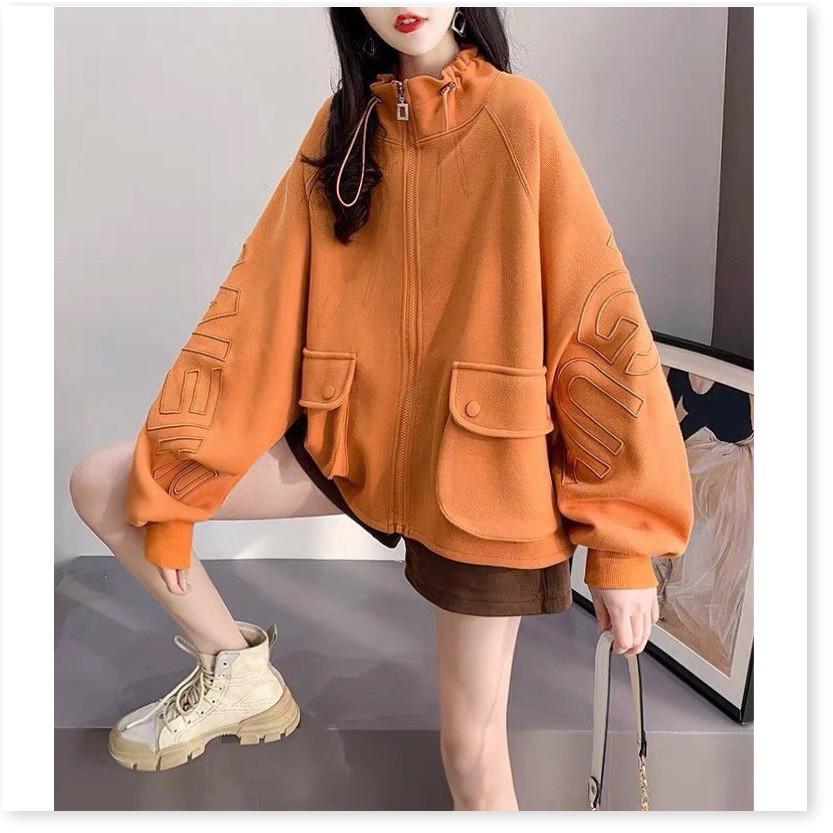 ÁO KHOÁC NỈ HODDIES NỮ FORM RỘNG CỰC XINH , HOT HÈ 2021 CHO CÁC BẠN THỜI TRANG KING FASHION