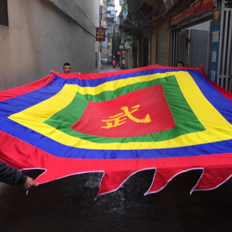 Cờ thần 4m in chữ dòng họ