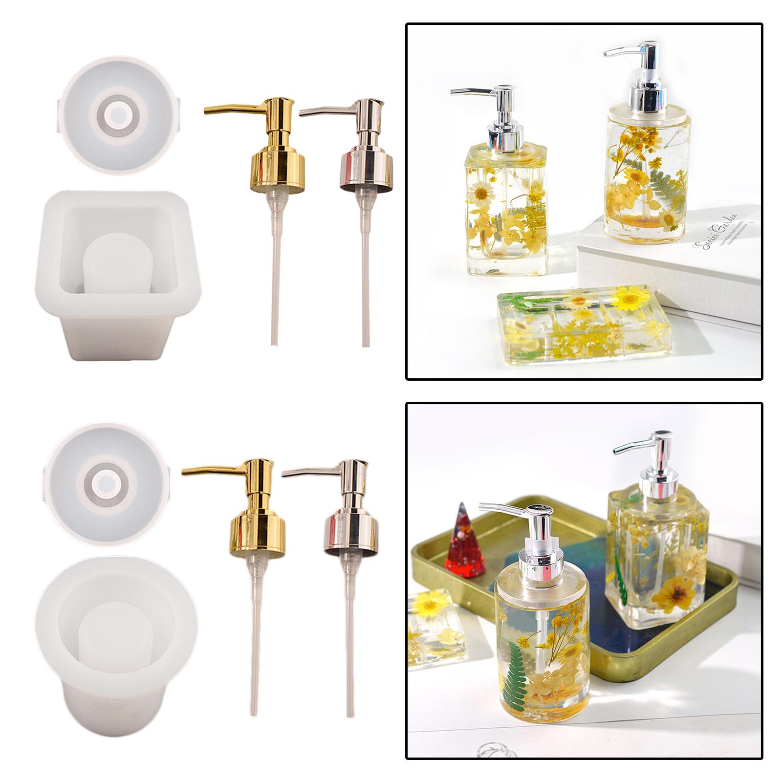Pump Bottle Silicone Mold Perfume Soap Bottle Mold DIY Resin Craft