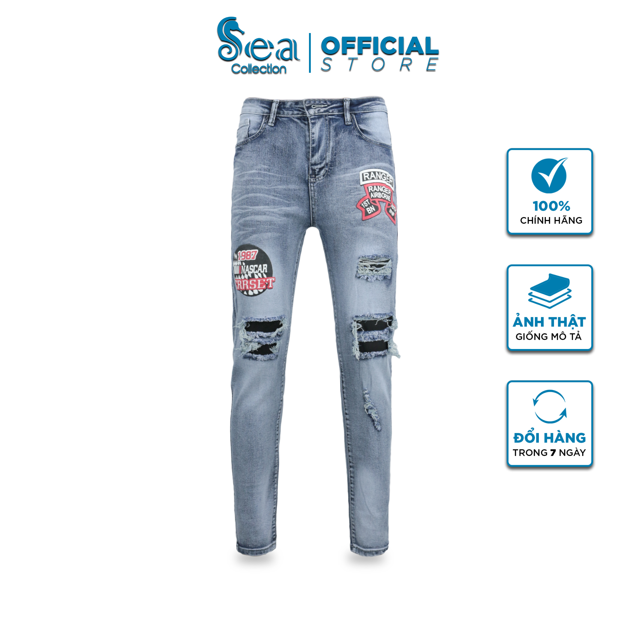 Quần Jean Nam Dài Sea Collection In 6340