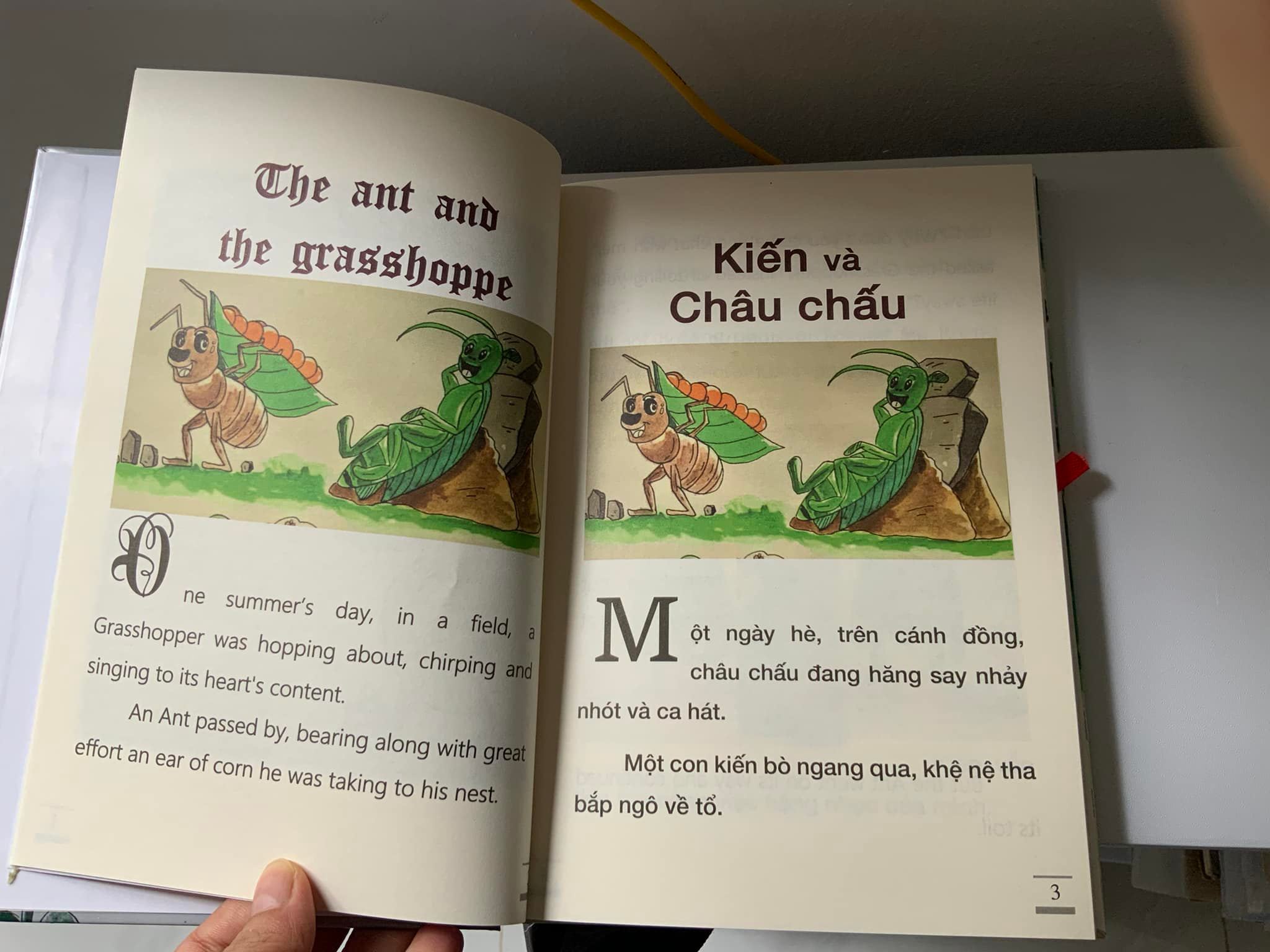 Truyện ngụ ngôn song ngữ Việt-Anh dành cho trẻ em. Freeship toàn quốc.