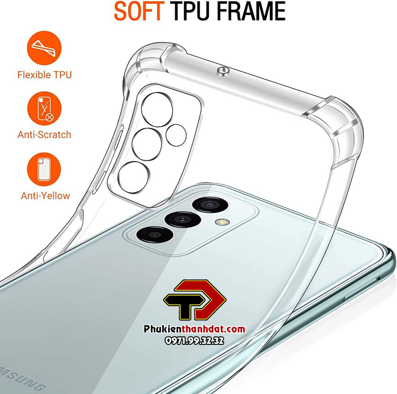 Ốp lưng cho SamSung Galaxy A14 5G trong suốt chống sốc bảo vệ camera sau