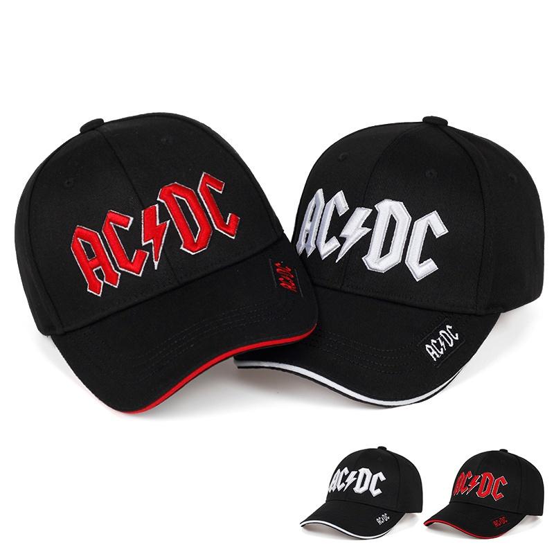 AC band baseball cap fashion commemorative cap hip-hop singer hat casual outdoor cap hip-hop snapback cap