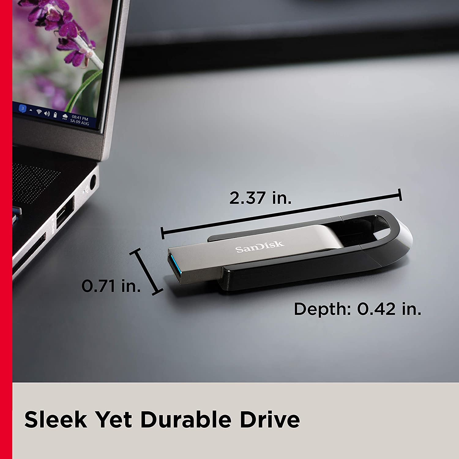 USB SanDisk Extreme GO USB 3.2 Flash Drive, CZ810, USB3.2, Metal - Hàng Chính Hãng