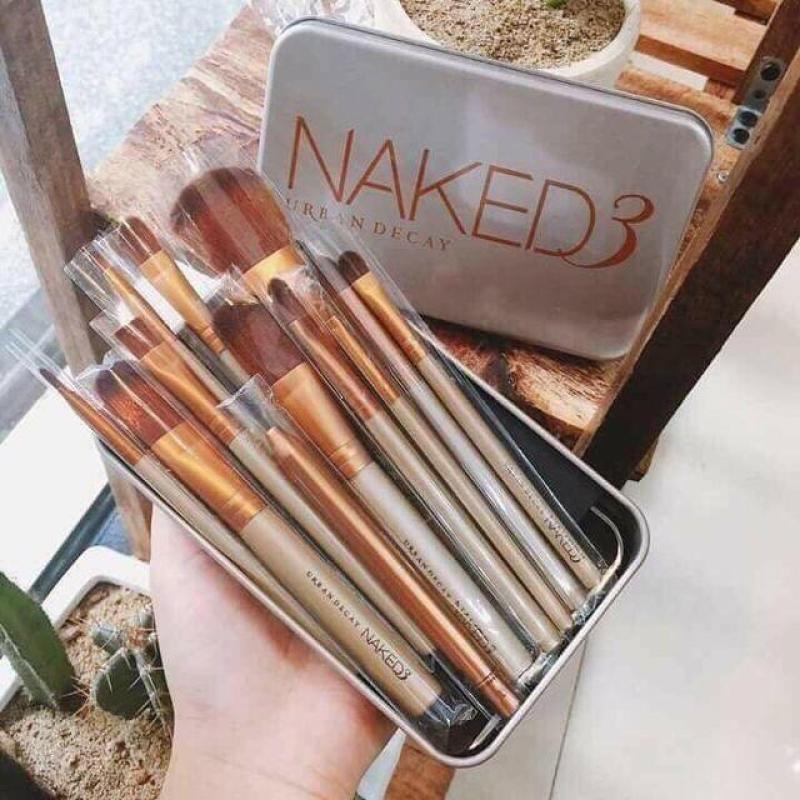 Bộ Cọ Trang Điểm Naked3 Urban Decay - 12 Cây