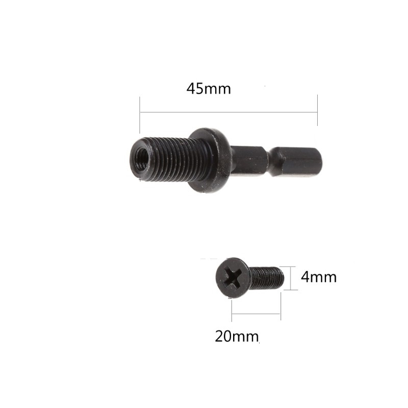 Đầu chuyển mũi khoan sang chuôi lục giác 6mm ren 95mm