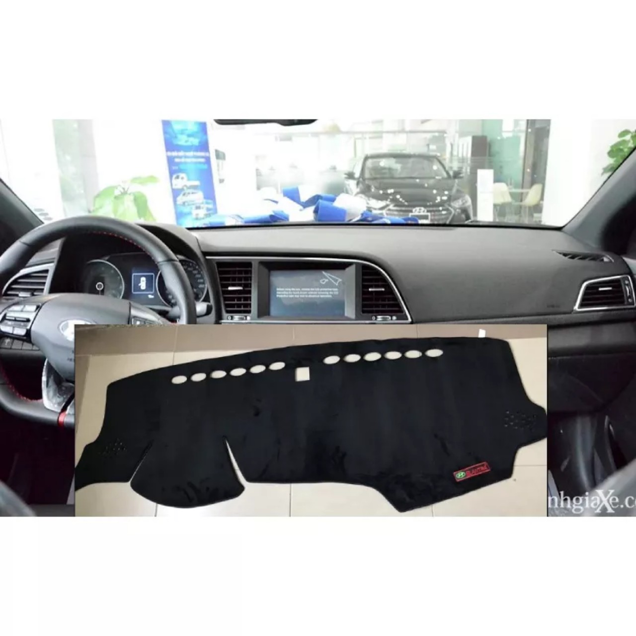 Thảm Taplo Xe HYUNDAI ELANTRA đời 2018 - 2022, Nhung lông cừu cao cấp, chống nóng chống trơn trượt