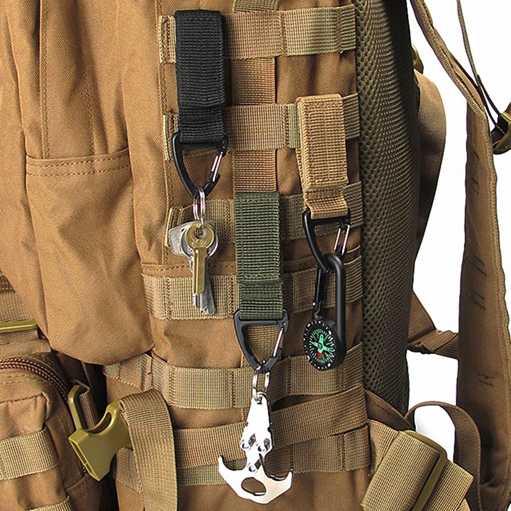 Móc Khóa Vải Đai Kéo Dài Tiện Dụng Bằng Vải Nylon Phù Hợp Cắm Trại Hoạt Động Thể Thao Ngoài Trời