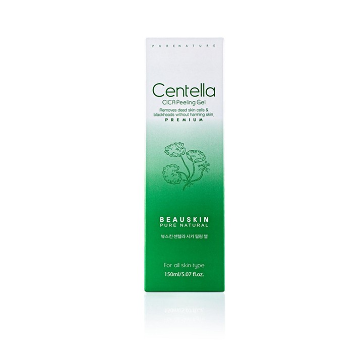 Gel làm sạch da mặt cấp ẩm dưỡng mềm da trắng mịn giúp tái tạo phục hồi da Beauskin Centella CICA Gel, Hàn Quốc 150ml