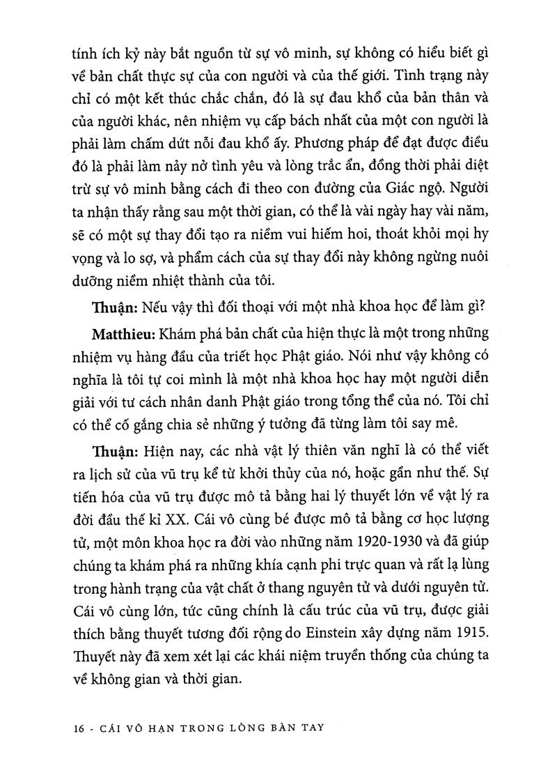 Sách Khoa Học Khám Phá - Cái Vô Hạn Trong Lòng Bàn Tay (Tái Bản)