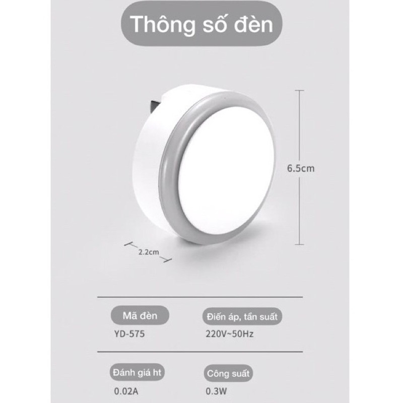 Đèn ngủ led cảm biến ánh sáng thông minh thương hiệu DORON