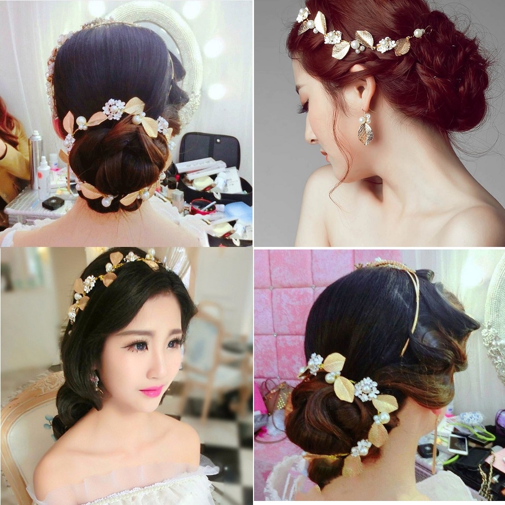 Dây Cài Tóc Mỹ Ký Lá Vàng Kèm Hoa Tai 110 Số 17, Thiết Kế Trẻ Trung, Màu Sắc Tươi Sáng, Tạo Điểm Nhấn Phong Cách Khi Làm Tóc, Dễ Kết Hợp Trang Phục Trong Sự Kiện Hoặc Đi Chụp Ảnh