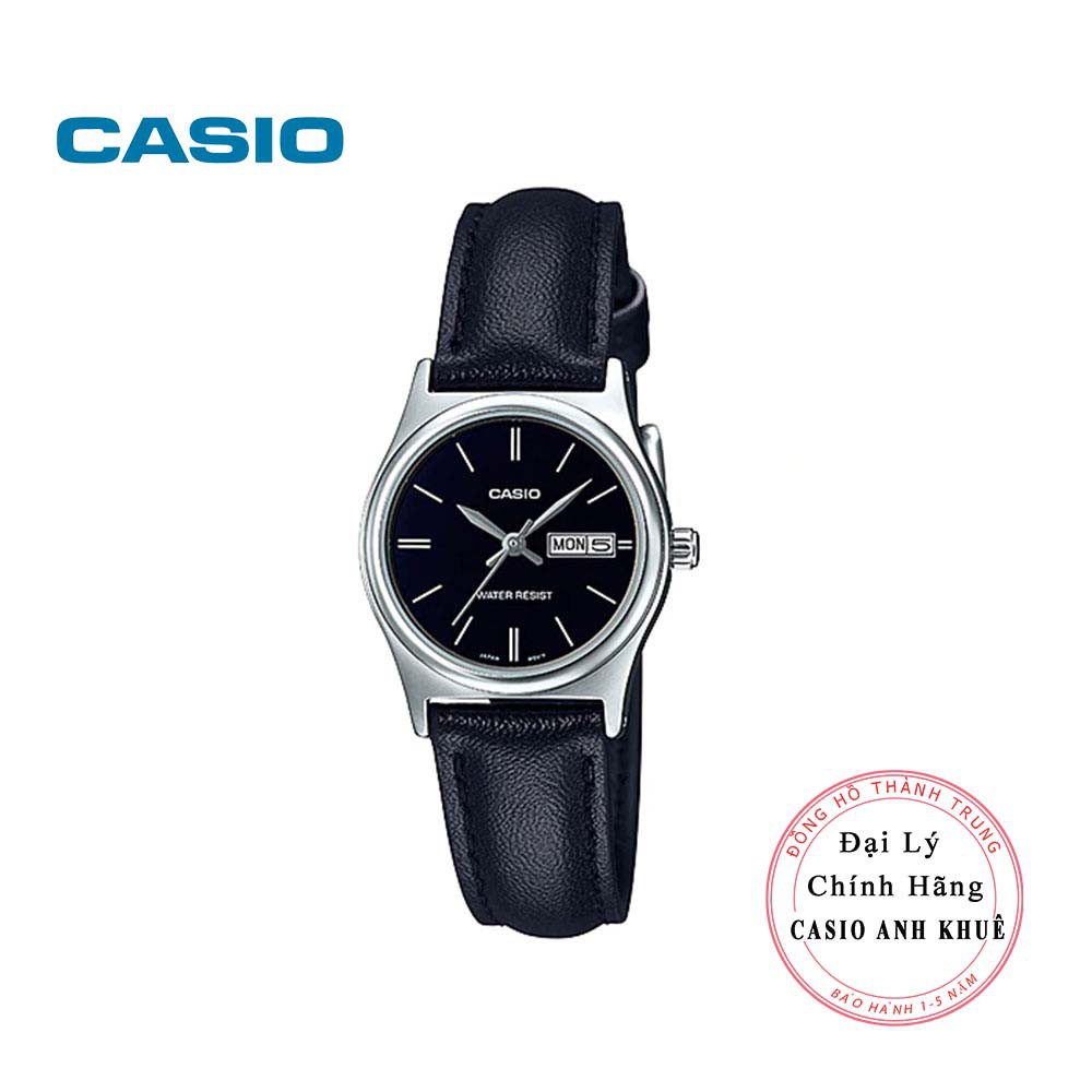 Đồng Hồ Nữ Casio LTP-V006L-1B2UDF Dây Da