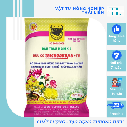 Phân đầu trâu HCMK7 hữu cơ trichoderma + TE - 1 kg