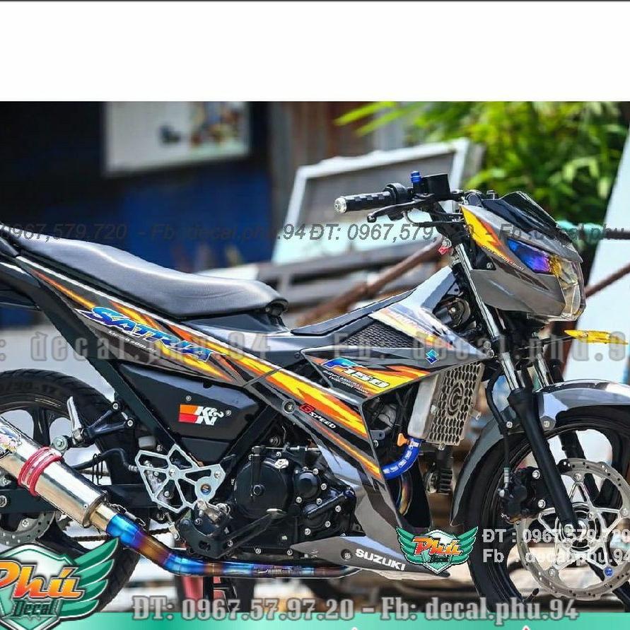 Tem Rời Satria Xám vàng  -1