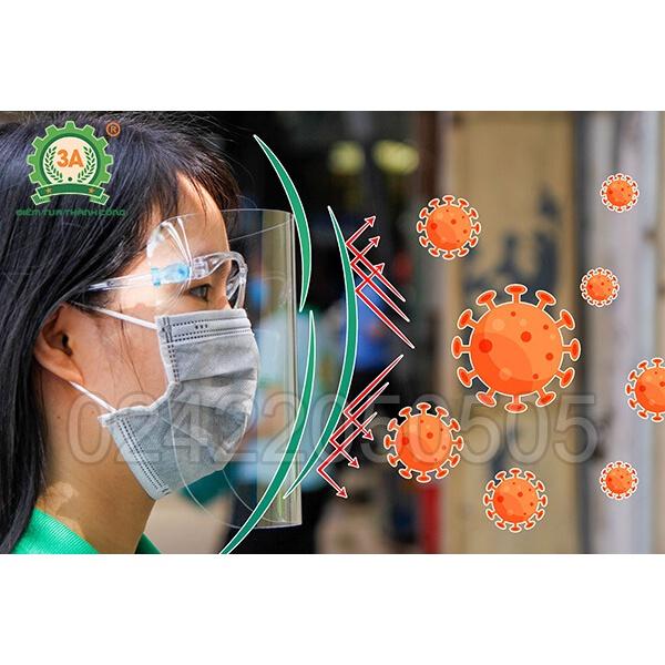 COMBO 10 Kính Chống Giọt Bắn 3A, Chống Bụi, Chống Văng Bắn Virut Vi Khuẩn, Chống Tia UV Bảo Vệ Mắt