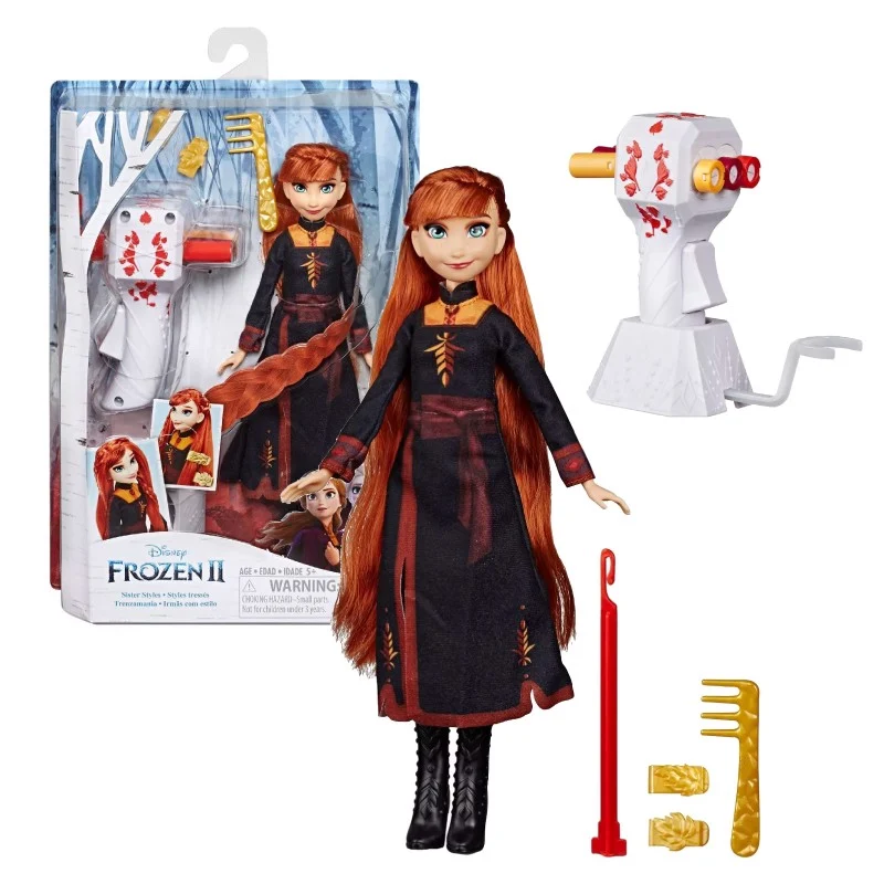 Đồ chơi búp bê công chúa Anna và bộ phụ kiện làm tóc Frozen 2 E7003