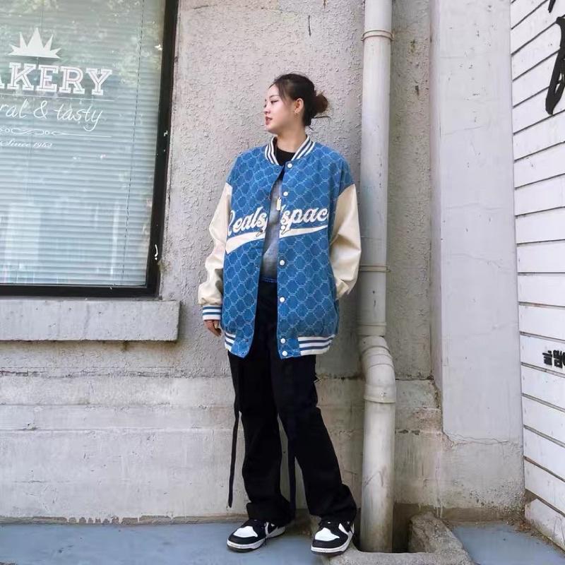 Áo Bomber Bóng Chày Dày Dặn Unisex Nam Nữ Oversize Dáng Rộng