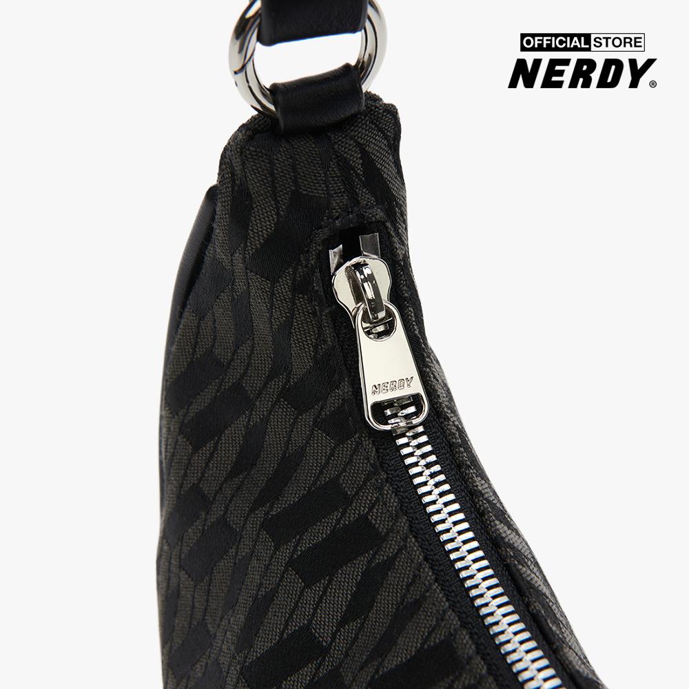 NERDY - Túi đeo vai nữ DNA Monogram Two Way Hobo PNES22AA07