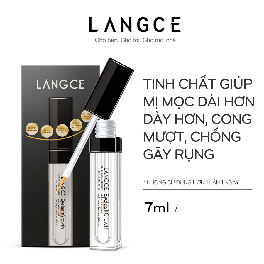 TINH CHẤT DƯỠNG DÀI ĐẸP MI COLLAGEN+ 7ml HỘP ĐEN LANGCE