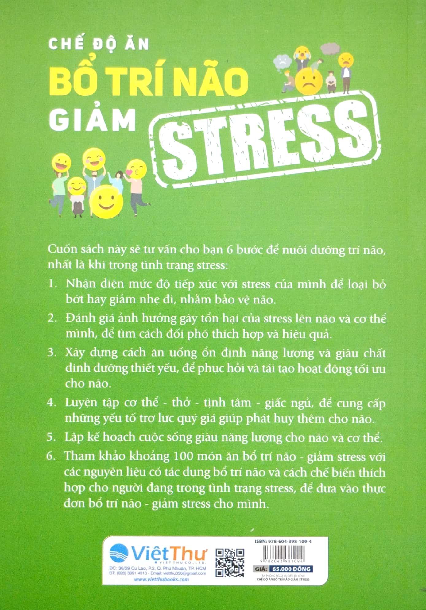 Chế Độ Ăn Bổ Trí Não Giảm Stress