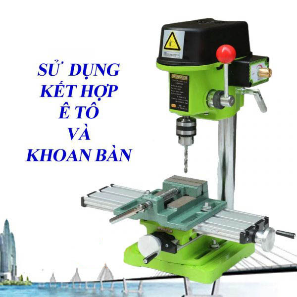 Bàn trượt 2 chiều tịnh tiến ngang dọc lắp khoan bàn