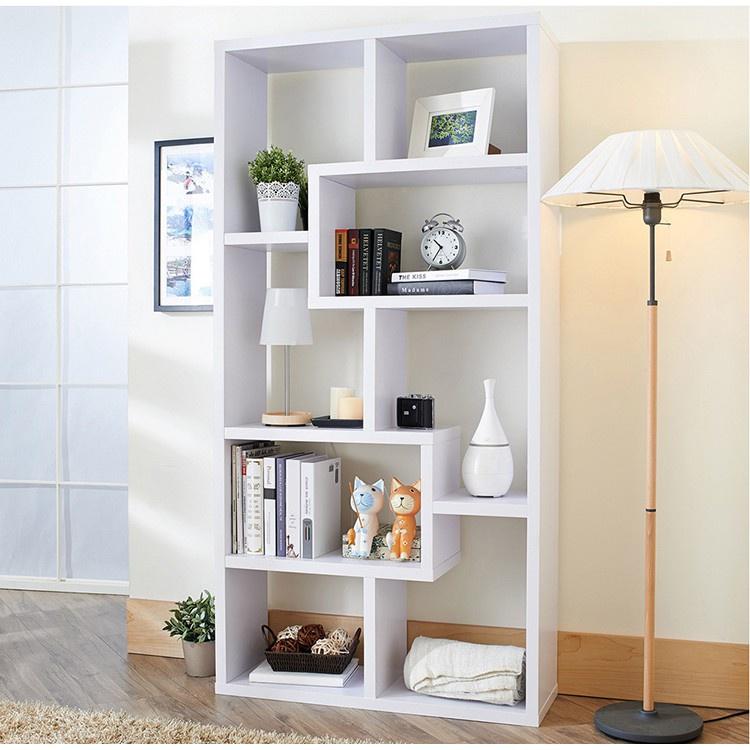 Kệ sách gỗ kệ chữ U trang trí nhà 140x70x20 MÀU TRẮNG