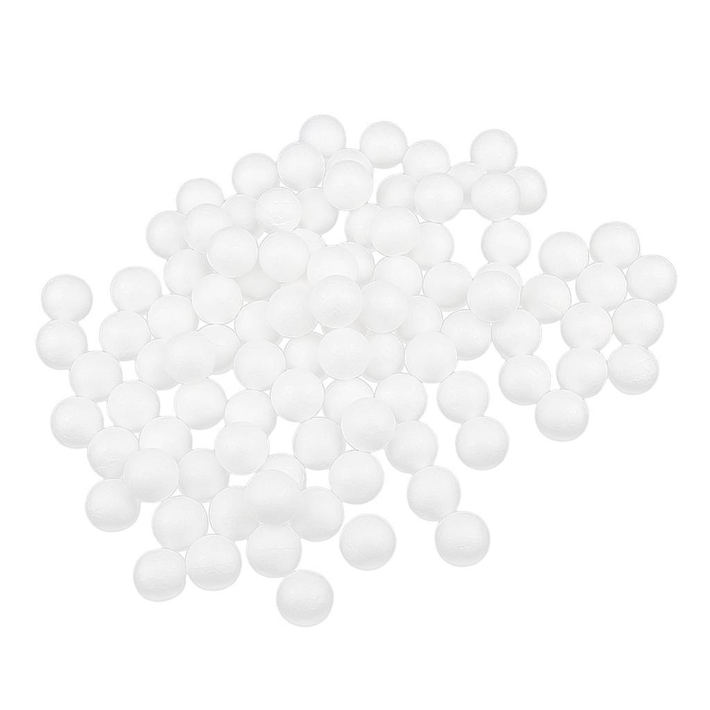 300 Pieces Mini Modelling Polystyrene Styrofoam Foam Ball Ornaments DIY Materials 15/25/27mm