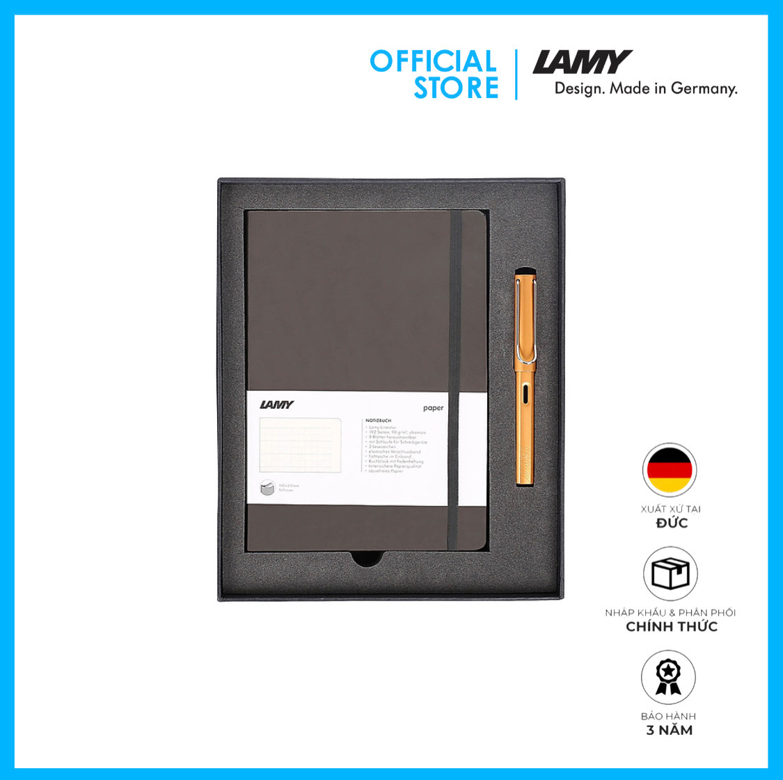 Gift Set Lamy Notebook A5 Softcover Umbra + Lamy Al-Star Bronze - GSNAl0015