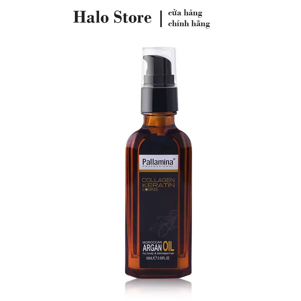 Tinh dầu Pallamina Moroccan Argan Oil Serum dưỡng bóng tóc cao cấp 60ml