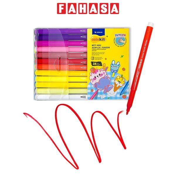 Vỉ 24 Bút Màu Acrylic Junior - Colokit ACM-C034
