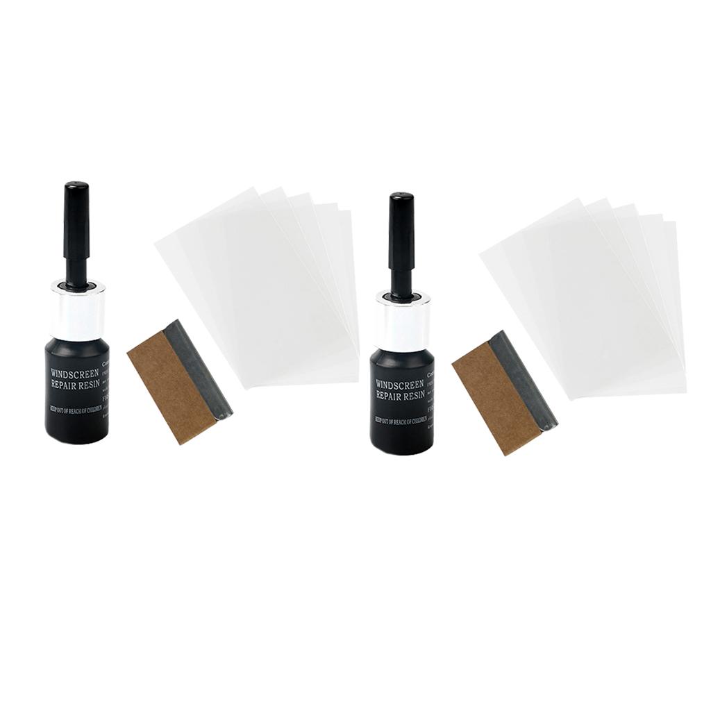 2x Car Windshield Repair Kit Auto Windscreen Glass Scratch Crack Repairing Resin