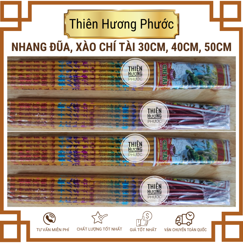 Nhang 3 cây đỏ TQ vẽ