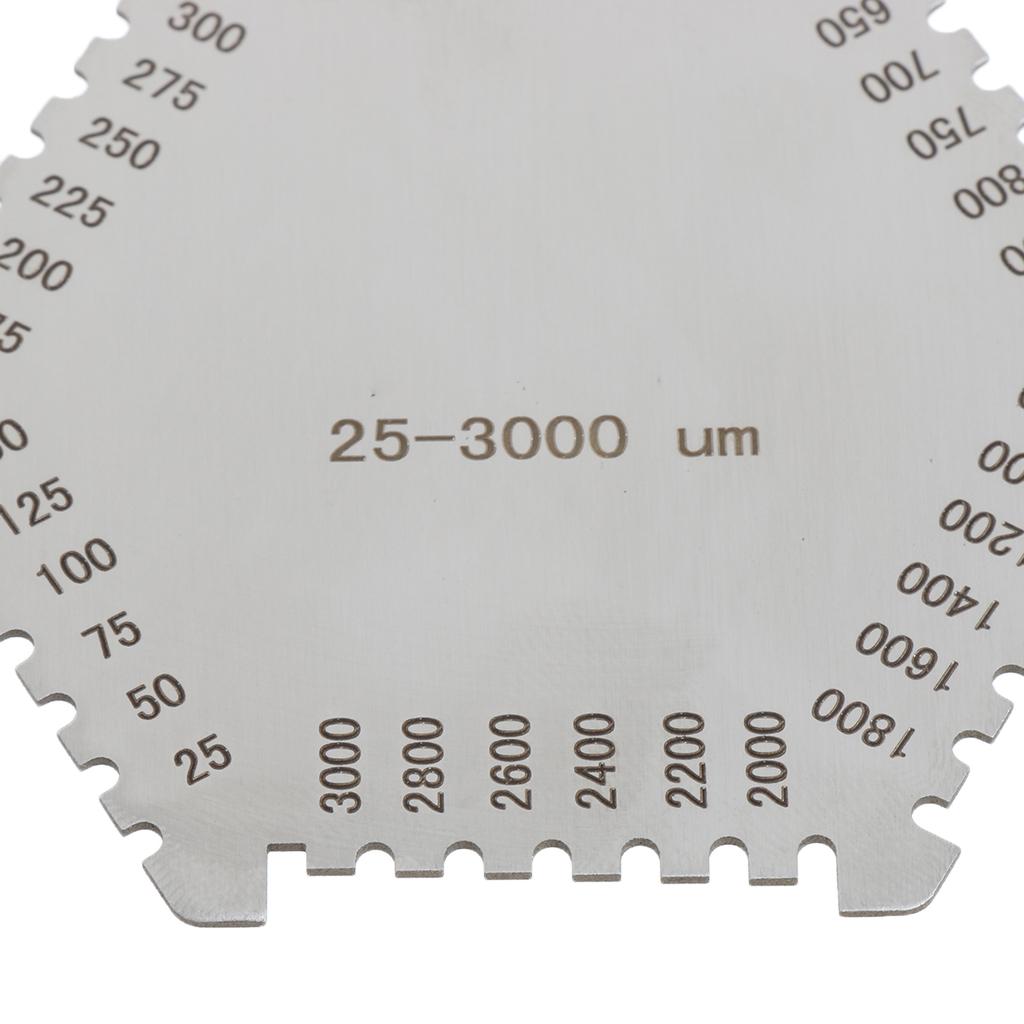 Chính Xác Lục Giác Thép Không Gỉ Ướt Bộ Phim Lược 25-3000um Thinkness Đo