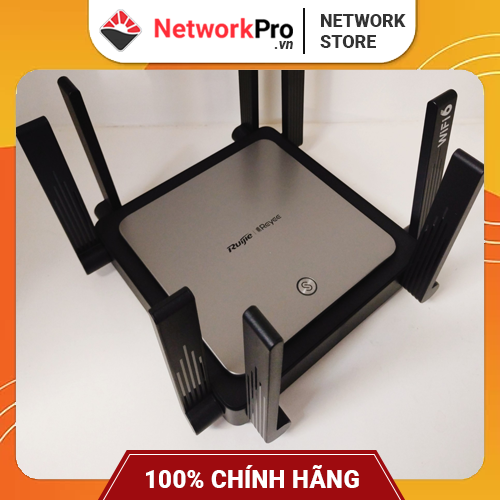 Router WiFi 6 Ruijie RG-EW3200GX PRO Hàng Chính Hãng – Băng Tần Kép, Tốc Độ 3200Mbps, Chịu Tải 192 User