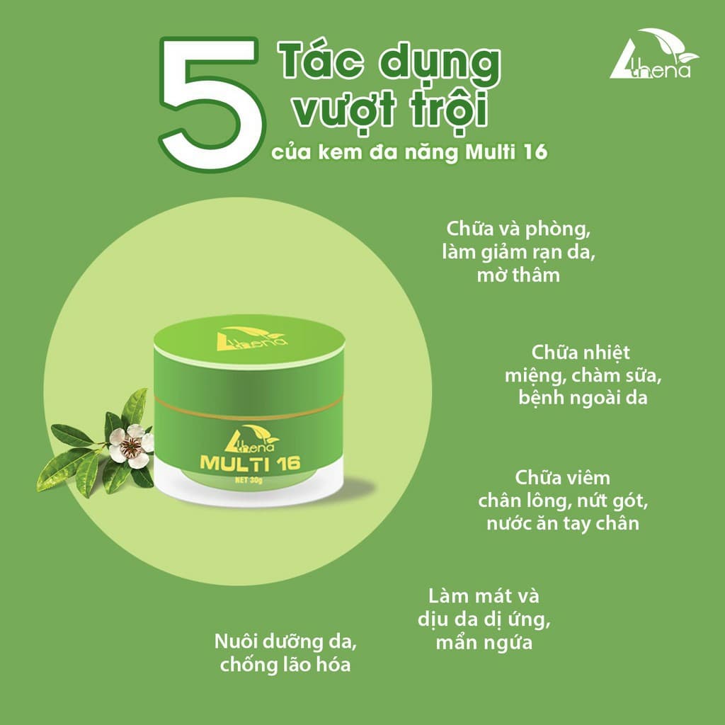 Kem multi 16 hũ 20g xóa rạn hiệu quả với mọi loại rạn