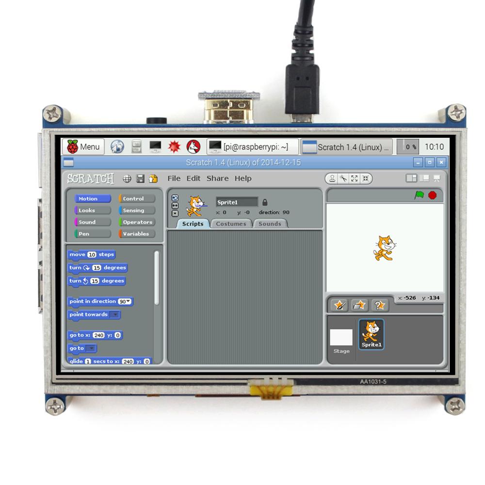 Màn hình cảm ứng điện dung 5 inch Màn hình LCD HD 800 × 480 Waveshare 10563