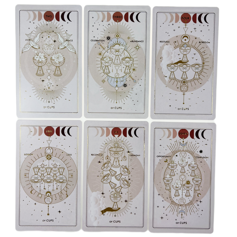 Bộ Bài Destiny Tarot 78 Lá Bài 7x12 Cm Tặng Đá Thanh Tẩy