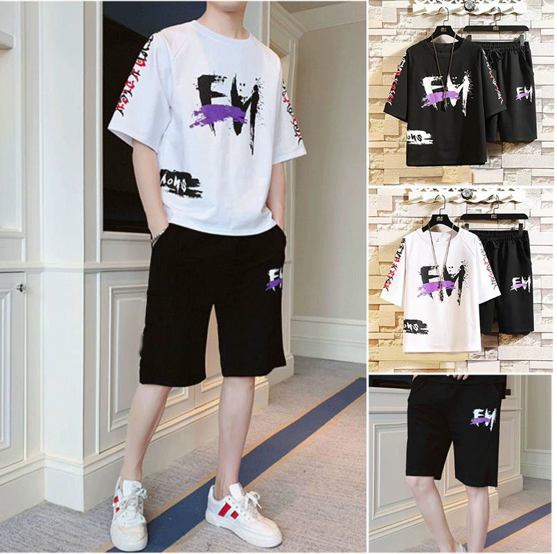 Đồ bộ thể thao nam vải thun tuyết mưa mềm mịn, Bộ FM -Thời Trang Phong Cách Hàn aloha style (Freesize từ 45-70kg)-Nhiều kiểu lựa chọn