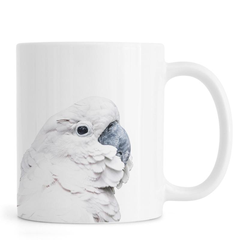 Ly Cốc Sứ Cao Cấp hình White Cockatoo