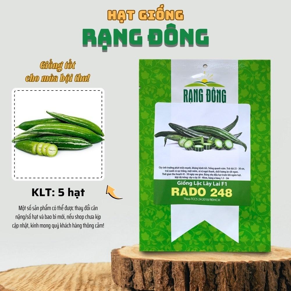 Hạt giống Lặc Lày Lai F1 Rado 248 (5 hạt) đậu trái tốt, trồng quanh năm - Hạt giống Rạng Đông