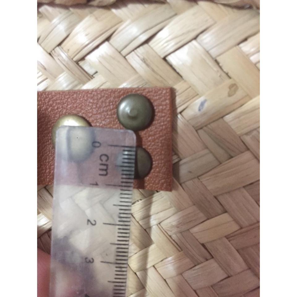 Nút tán rivet 2 mặt Bằng sắt xi Màu bạc, màu vàng, màu đồng Size 5mm, 6mm, 8mm, 9mm Đóng thùng giấy, thủ công