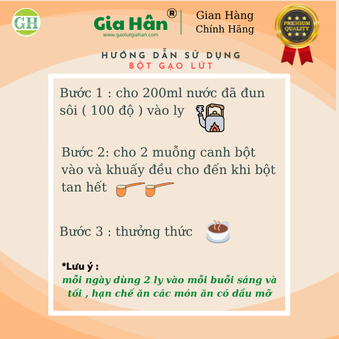 Bột gạo lứt giảm cân,Bột gạo lứt giảm mỡ bụng GIAHAN FOOD [ 500g ] bột giảm cân tại nhà, an toàn, bot gao lut giam can