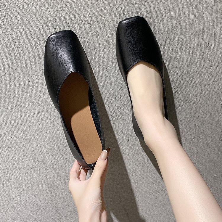 Giày Búp Bê Da Pu Đế Bằng Kiểu Hàn Quốc Thời Trang Cho Nữ