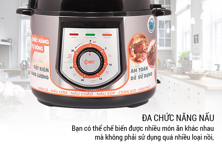 Nồi Áp Suất Comet CM6150 - Hàng Chính Hãng