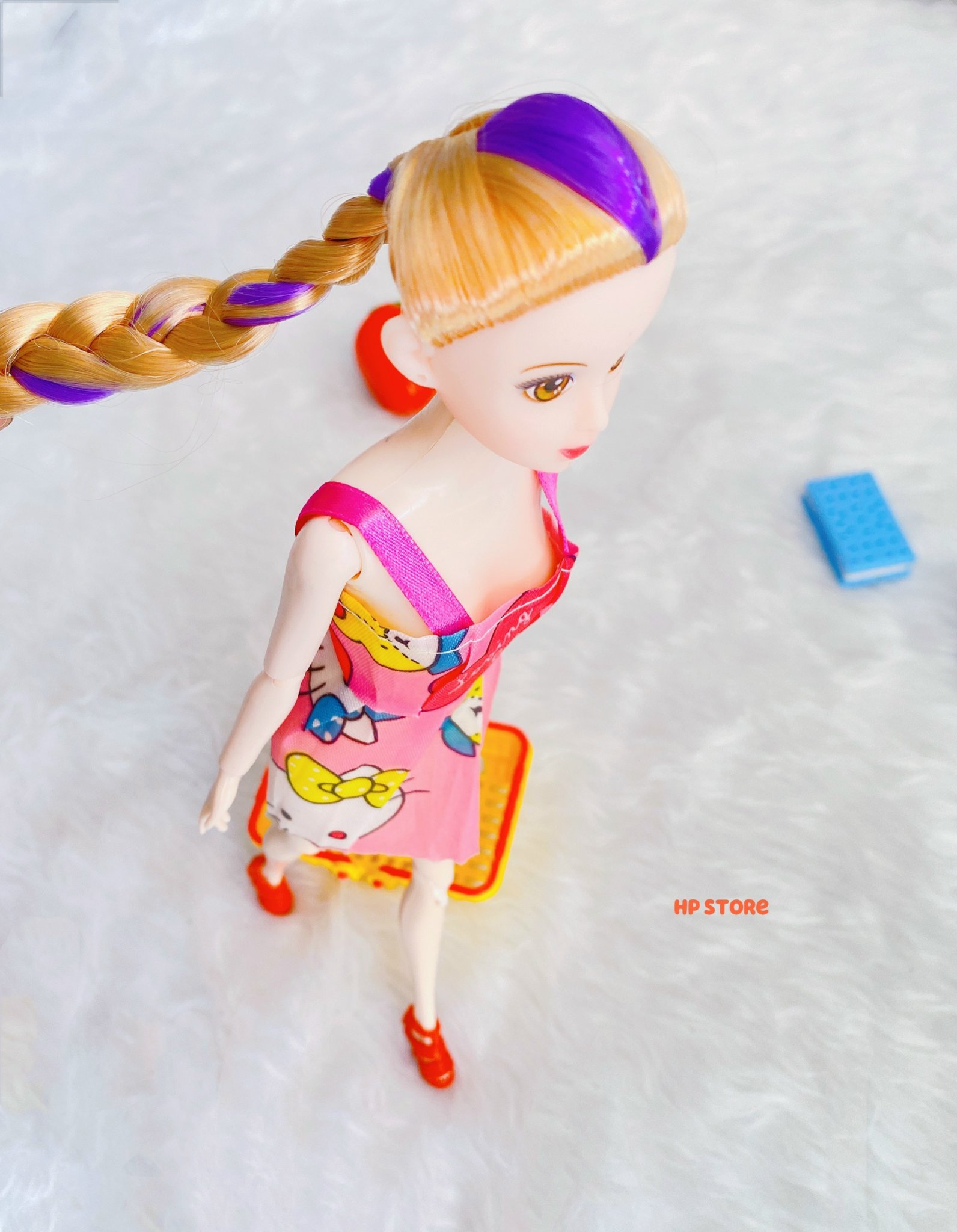 (Sỉ 7) ️Búp Bê Barbie Xinh Đẹp Đầm Tóc Màu Dài, Búp Bê Lẻ Có Các Khớp, Có Guốc Tháo Rời Đồ Chơi Bé Gái - SLL Nhắn Shop