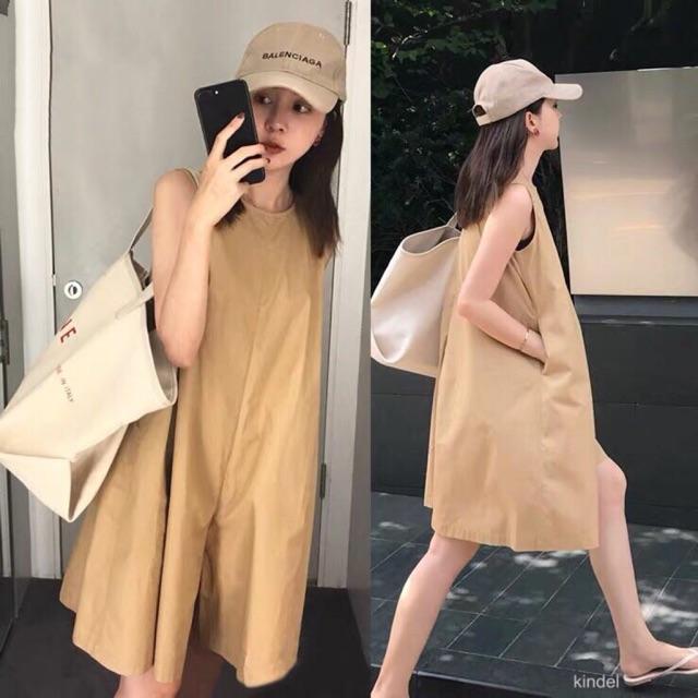 Jumpsuit nữ - Kaki nhạt,Free sz