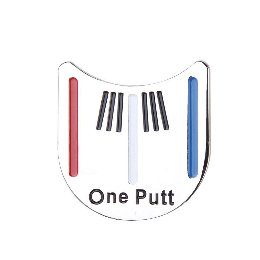 4-9pcs Golf Putting Alignment Tool Ball Marker with Hat Clip